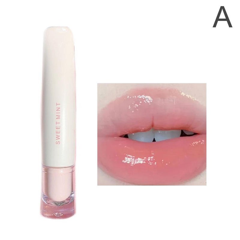 Sweet Mint Lip Gloss/Lip Tint: Moisturizing, Hydrating, Glass-like Lip Color, Waterproof, Long-lasting, Glossy Mirror-like Lip Gloss